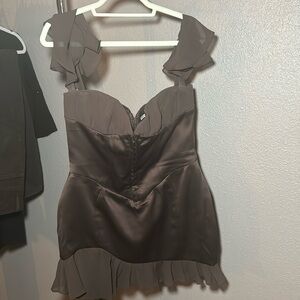 House of CB brown corset dress